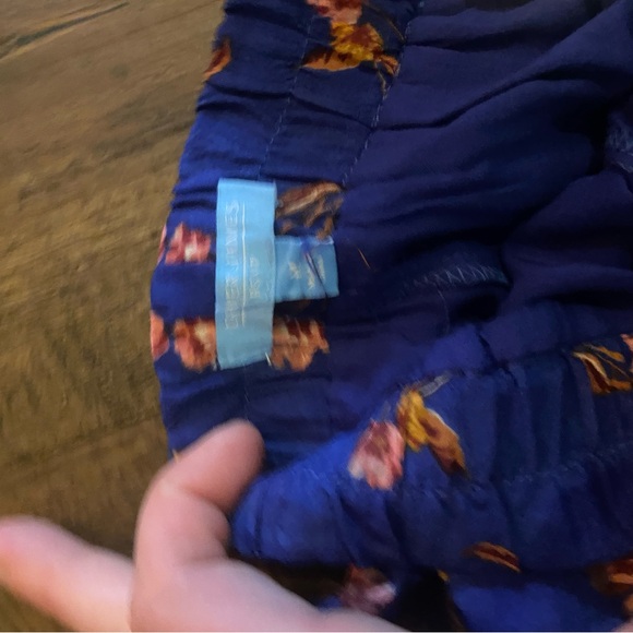 Draper James RSVP Floral Blue Tiered Skirt - Picture 4 of 4